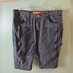 Men's Dark Gray Jean Shorts 36 Sz